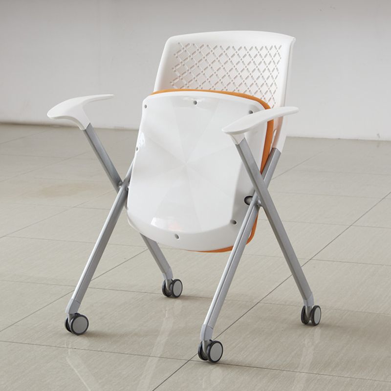 Contemporary Conference Chair Metal Frame Office Chair with Arm