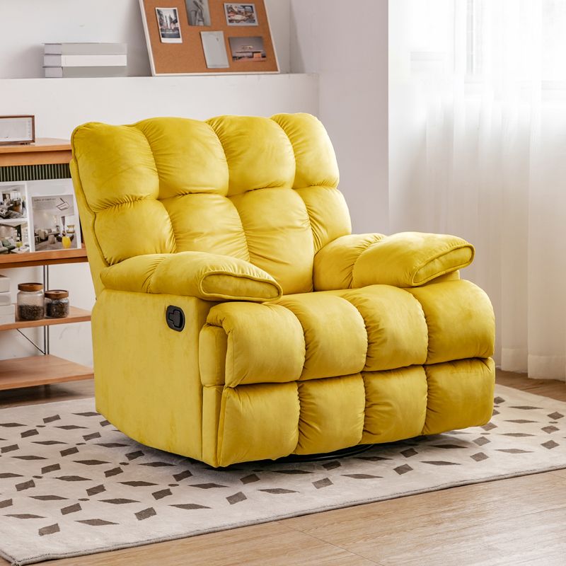 Scandinavian Fabric Standard Recliner Tufted Back Recliner Chair