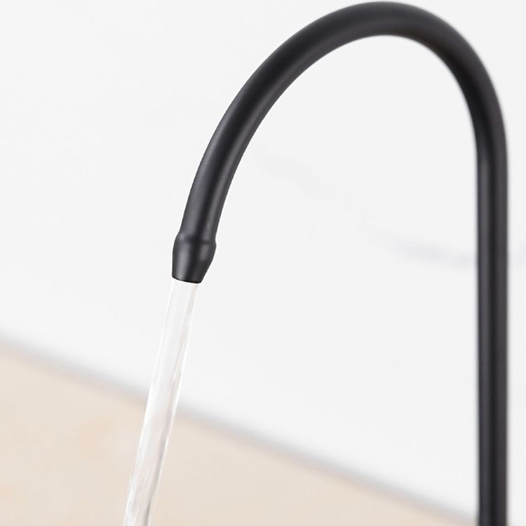 Modern 1-Handle Bar Faucet Standard Kitchen Faucet in Silver