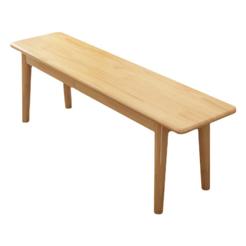 Natural Modern Solid Color Bench Solid Wood Entryway and Bedroom Seating Bench