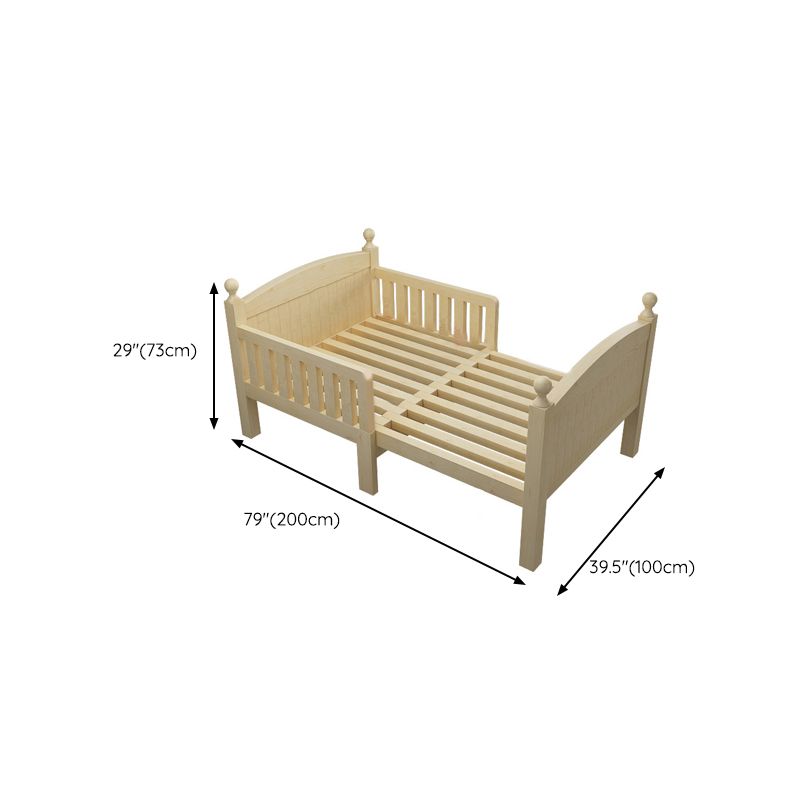 Solid Wood Convertible Crib Modern Nursery Crib with Mattress