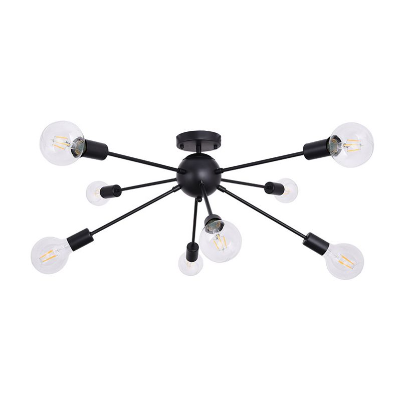 Modern Flush Mount Ceiling Fixture 8 Lights Flush Ceiling Lights for Dining Room