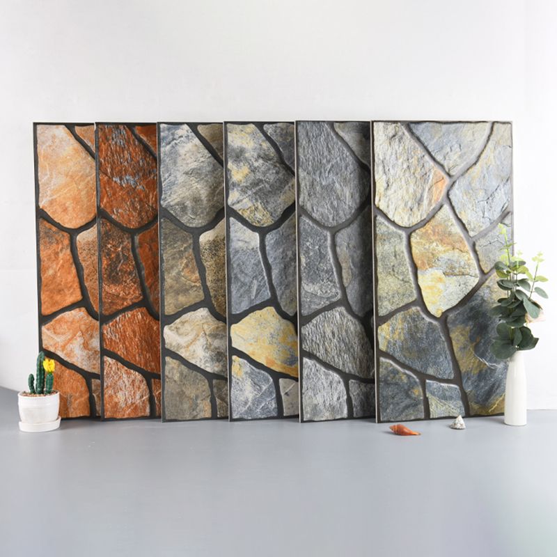 Outdoor Wall Tile Rectangle Straight Edge Stacked Stone Wall Tile