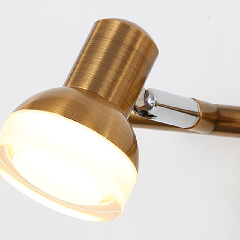 Luz de la plataforma de cono de mediados de siglo Luz de pared de metal Splock con sombra acrílica