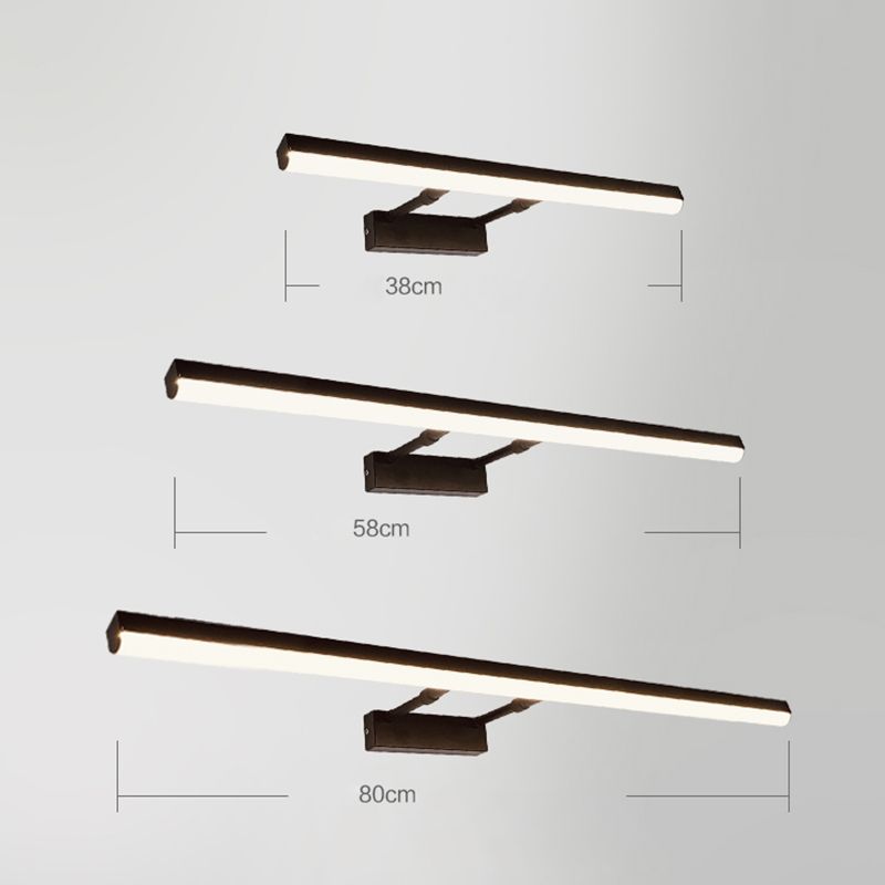 Modern Minimalist Style Streamlined Vanity Wall Sconce Aluminum Wall Sconce Lighting for Bathroom