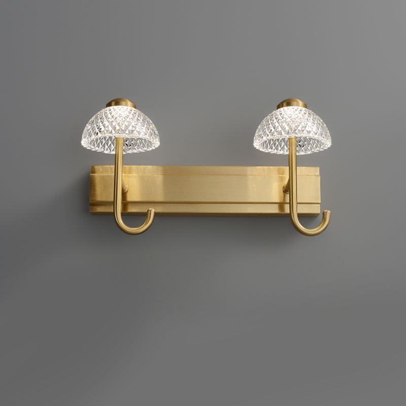 Metal Vanity Wall Sconce Contemporary Armed Wall Mounted Lamp for Bathroom