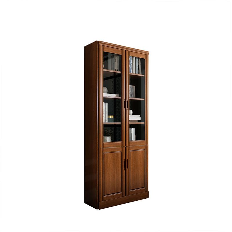 Traditional File Cabinet Wooden Frame Vertical File Cabinet with Shelves