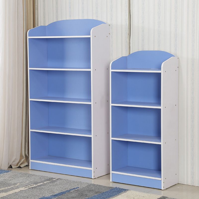 Modern Style Bookcase Wood Closed Back Bookshelf for Home Office