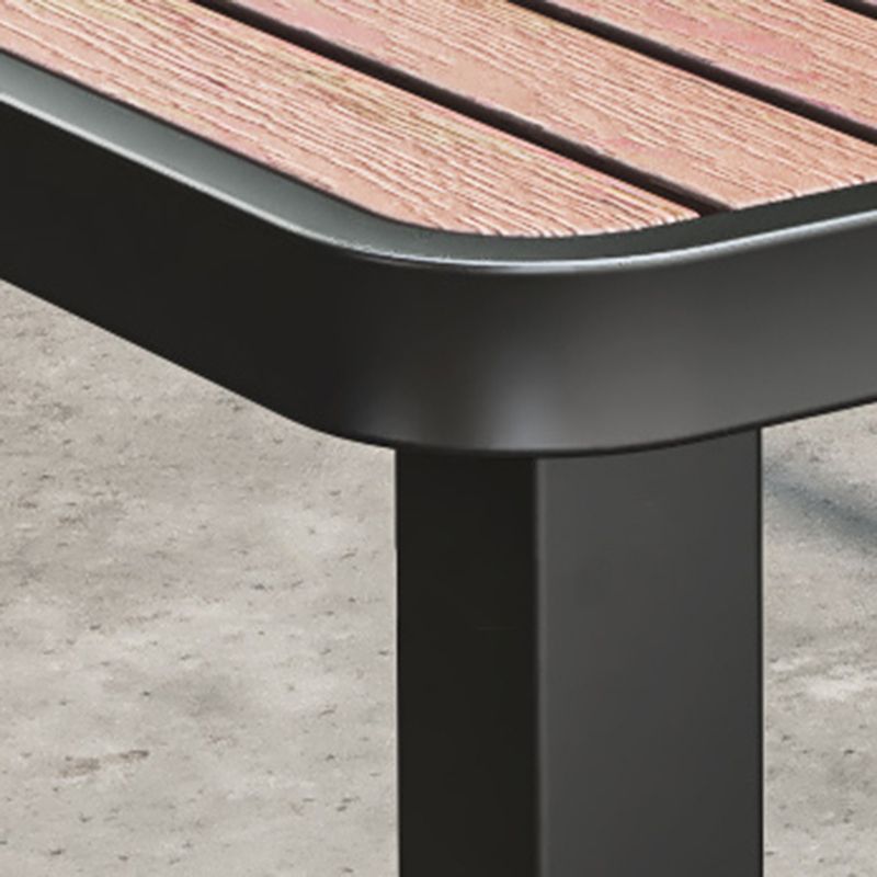 Modern Geometric Courtyard Table Artificial Wood Outdoors Table