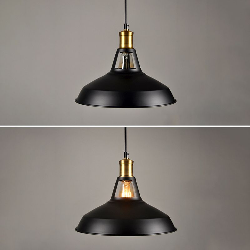 Single Ceiling Light Pot Cover Iron Hanging Pendant Lighting Fixture for Restaurant