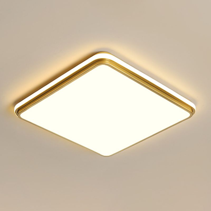 Metal Square Flush Mount Lighting Simplicity 2 Lights Flush Mount Led Lights