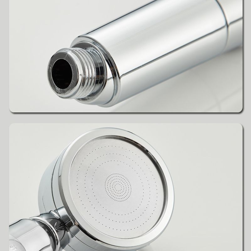 Contemporary 3 Sprays Showerhead Adjustable Spray Pattern Swivel Round Hand Shower