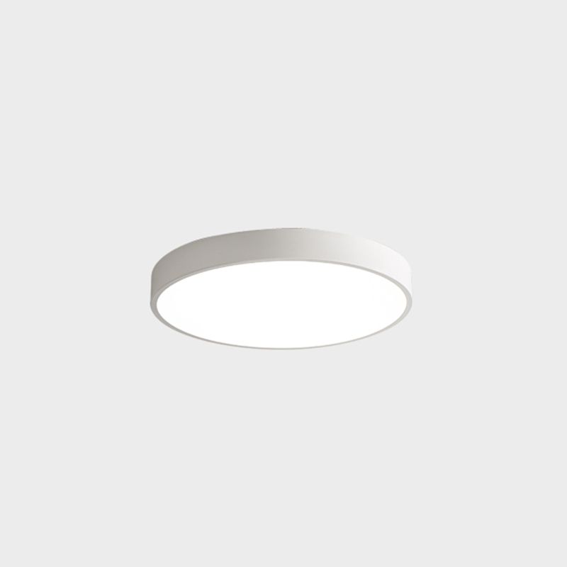 Metal LED Flush Mount Macaroon Circle Ceiling Mounted Fixture for Bedroom