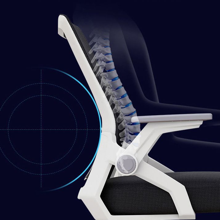 Ergonomic Mid Back Desk Chair Adjustable Arms Office Chair for Home Office