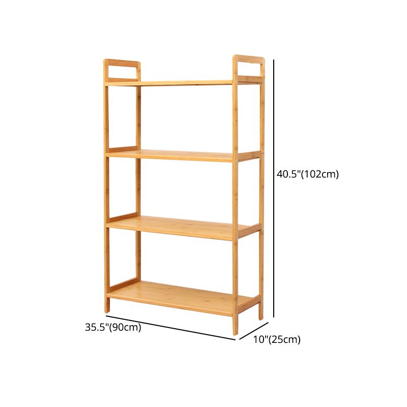 Contemporary Engineered Wood Bookcase Open Back Bookshelf for Home Office