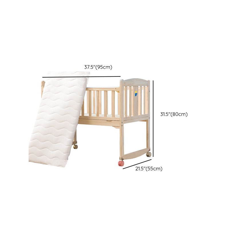 Modern Kids Bed Mattress Included Detachable Guardrails Toddler Bed