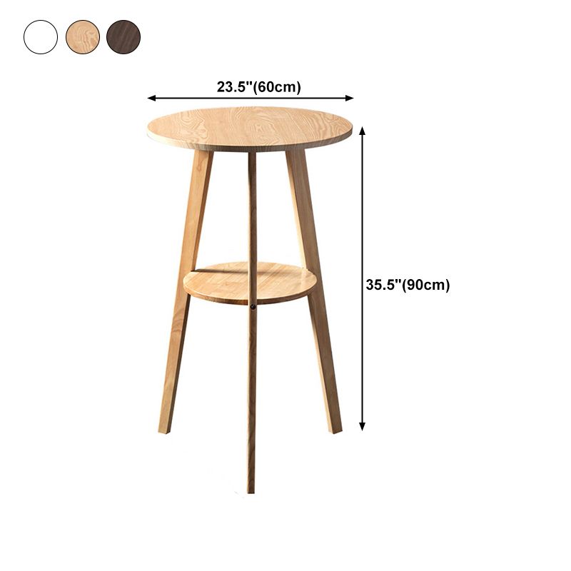 Contemporary Round Counter Table Wooden Counter Table for Restaurant