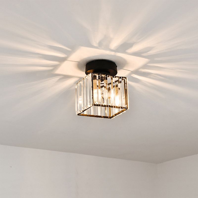 Ultra-Contemporary Flush Mount Ceiling Light Crystal Flush Light for Corridor