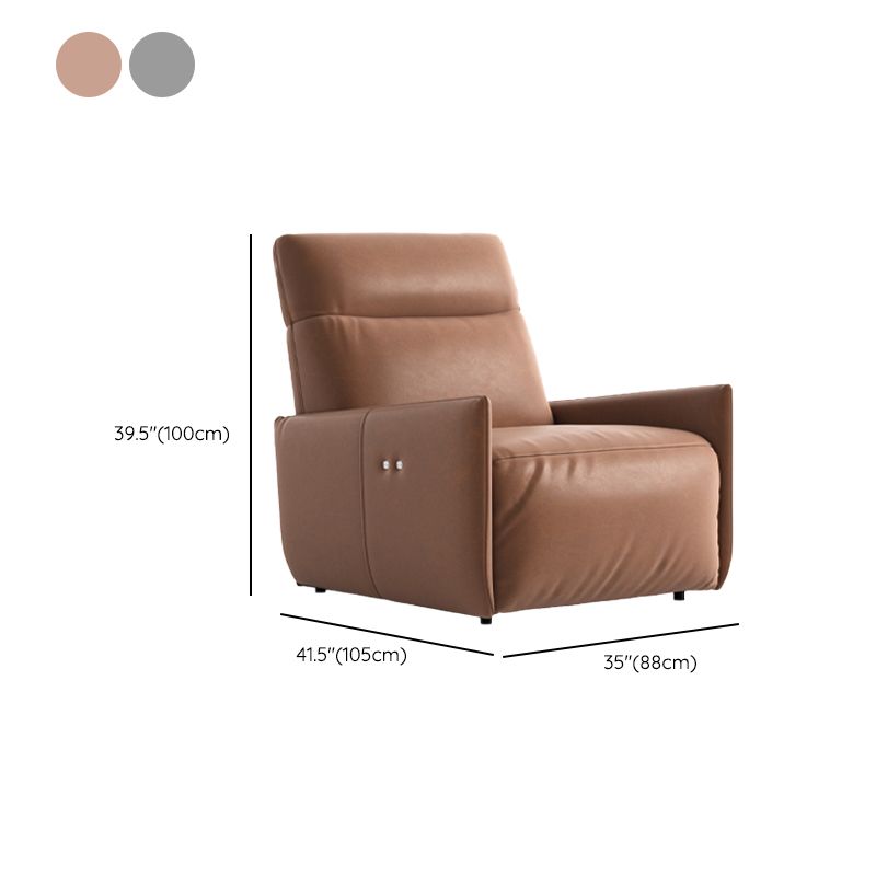 Solid Color Recliner Chair Metal Fram Swivel Rocker Standard Recliner