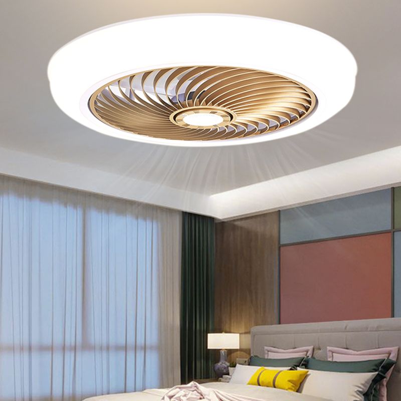 1 Light Ceiling Fan Light Modern Style Metal Ceiling Fan Light for Living Room
