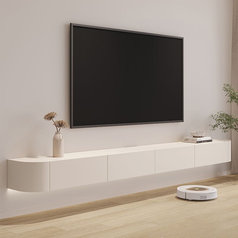 Contemporary TV Media Console Floating TV Console with 2 Drawers