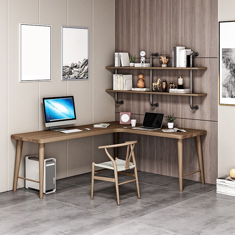 Contemporary Style Wood Office Desk Rectangular Shape Task Desk with Leg