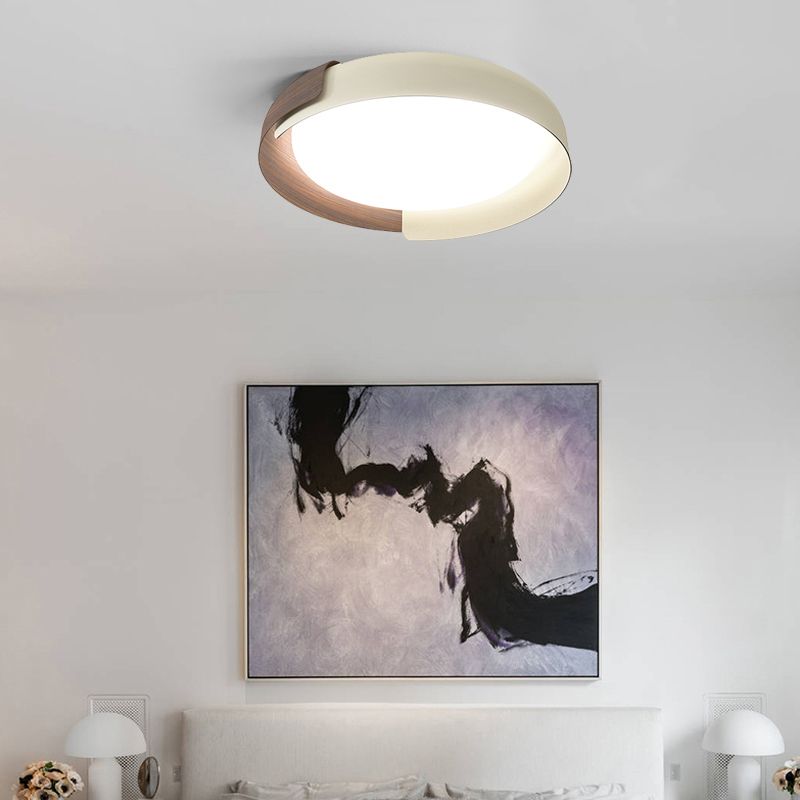 Nordic Style 1-Light Ceiling Lamp Circle Shape Ceiling Light for Living Room