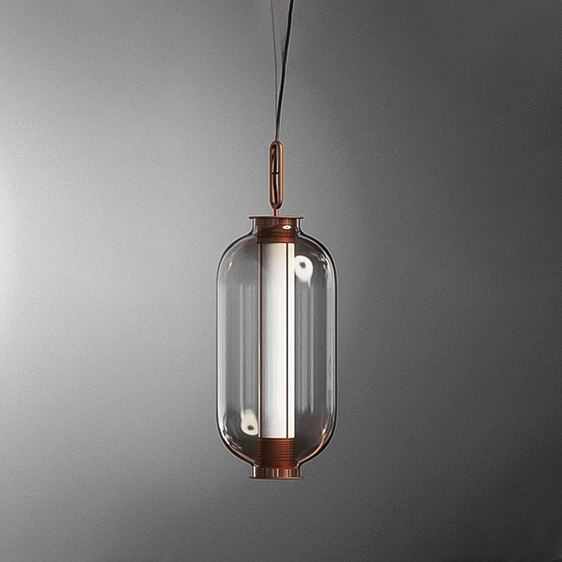Géométric Hanging Lights Industrial Style Glass 1 Light Pendant Pendante Light Kit