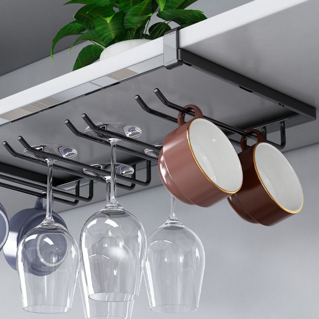 Modern Metal Glass & Stemware Holder Hanging Wine Glass Rack for Kitchen