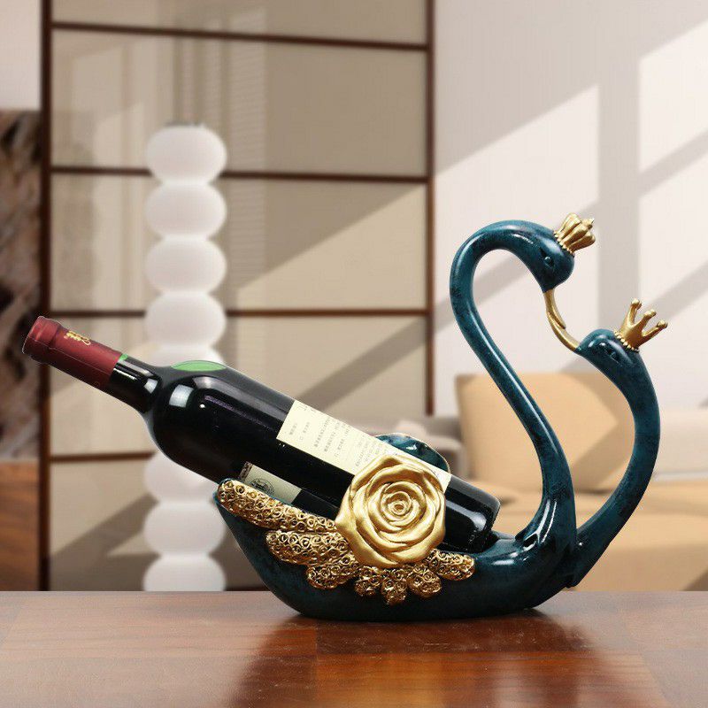 Glam Tabletop Wine Bottle Holder Resin Wine Rack Bottle for Room