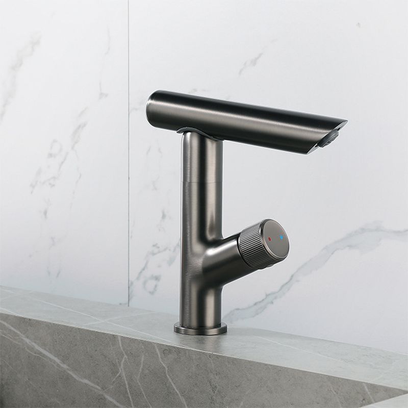 Glam Vessel Sink Faucet Brass Knob Handle Swivel Spout Bathroom Faucet