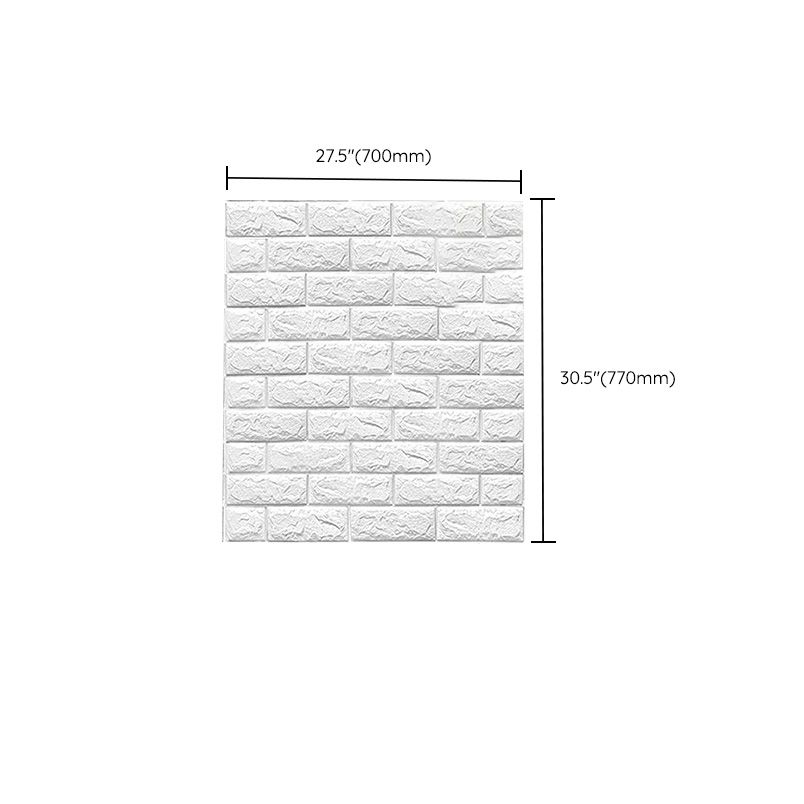 Industrial Wall Plank 3D Print Bathroom and Living Room Wall Panels Set of 200 in White