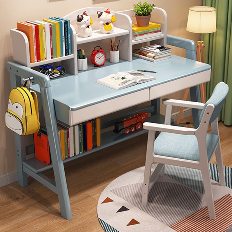 Writing Desk Adjustable Kids Desk and Chair 23.6" Desk with Drawer Kids Desk