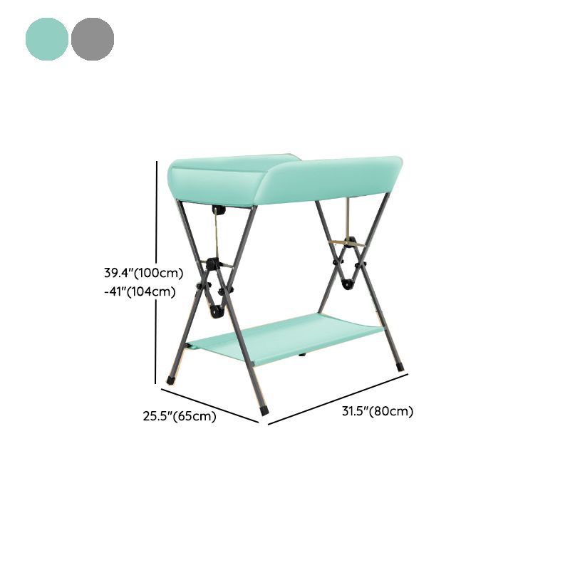 Flat Top Baby Changing Table with Storage Shelf , 25.6 Inch Wide