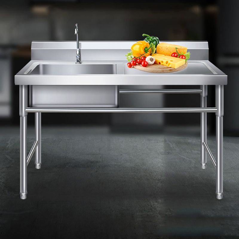 Stainless Steel Sink Undermount Kitchen Sink with Faucet and Base