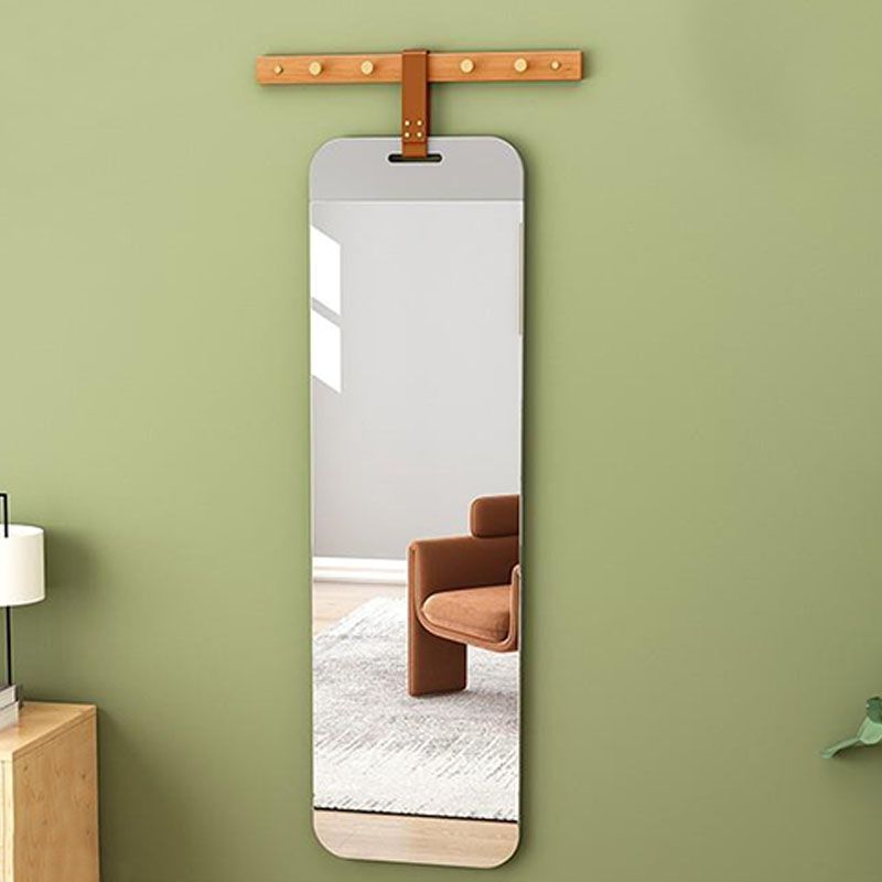 Wall-Mounted Hall Stand with Mirror Included  Hall Tree for Living Room