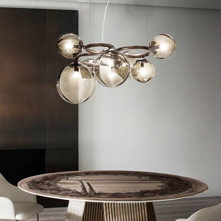 Creative Pendant Lighting Fixture Modern Style Glass Hanging Chandelier