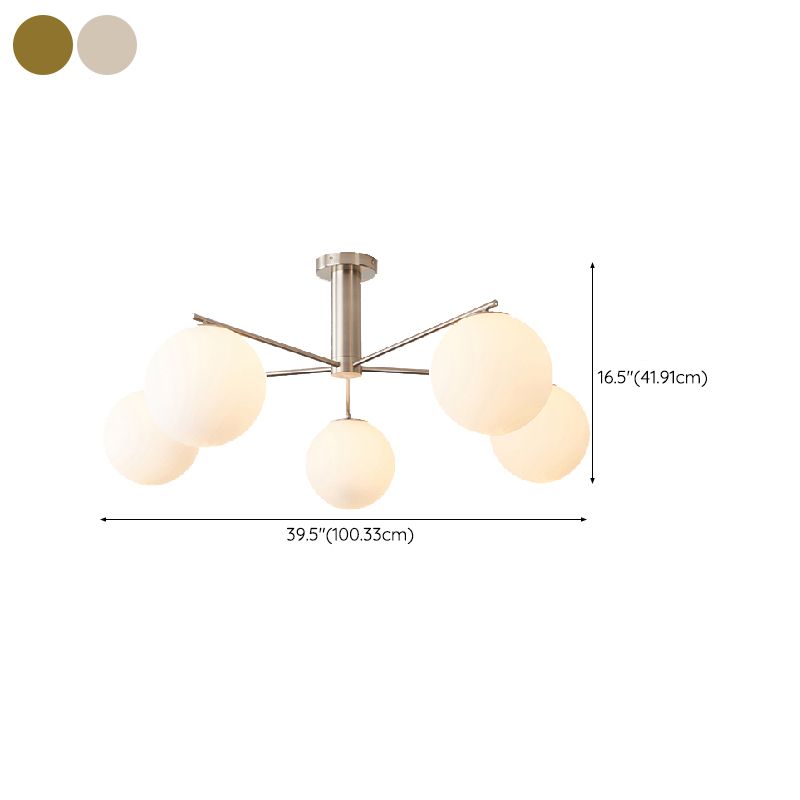 Nordic Style Iron Ceiling Light Geometry Shape Ceiling Lamp for Living Room