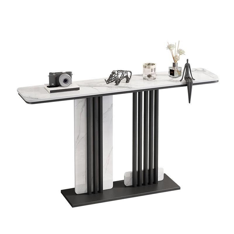 Contemporary Slate Sofa Table Scratch Resistant Stain Resistant Console Table