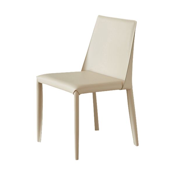 Contemporary Faux Leather Upholstered Dining Room Armless Dining Chair