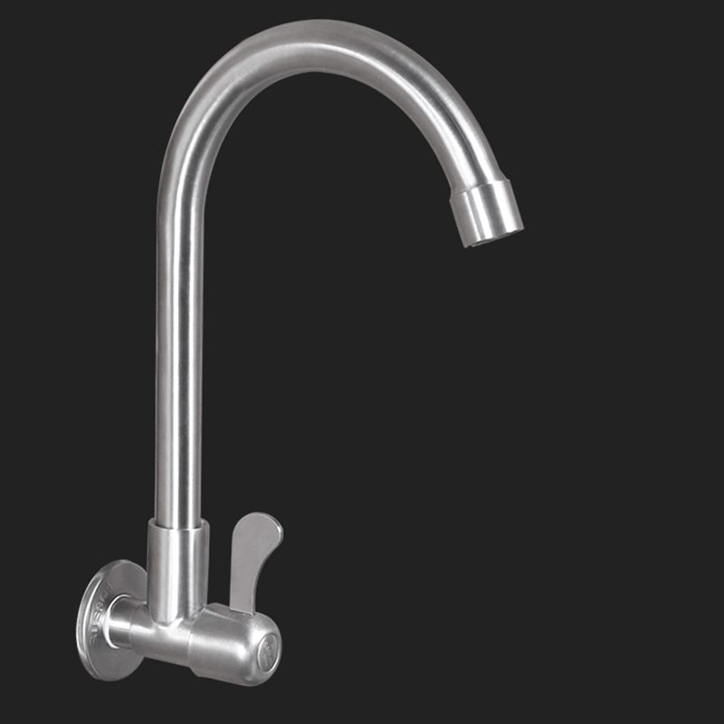 Modern Faucets 1-Handle and 1-Hole Single Level Stainless Steel Bar Faucet