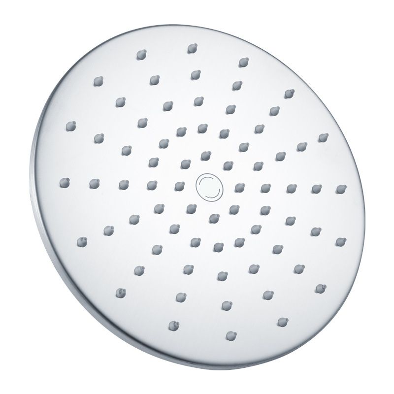 Stainless Steel Fixed Shower Head in Silver H2Okinetic Technology Showerhead