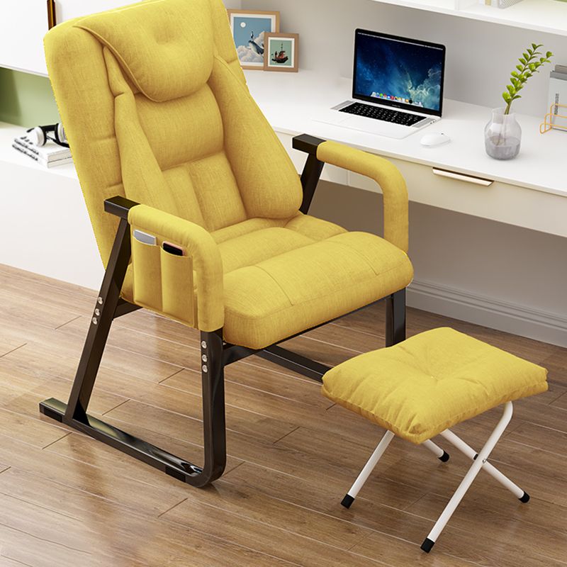 Metal Single Ergonimic Recliner with Side Pockets Adjustable Lumbar Support