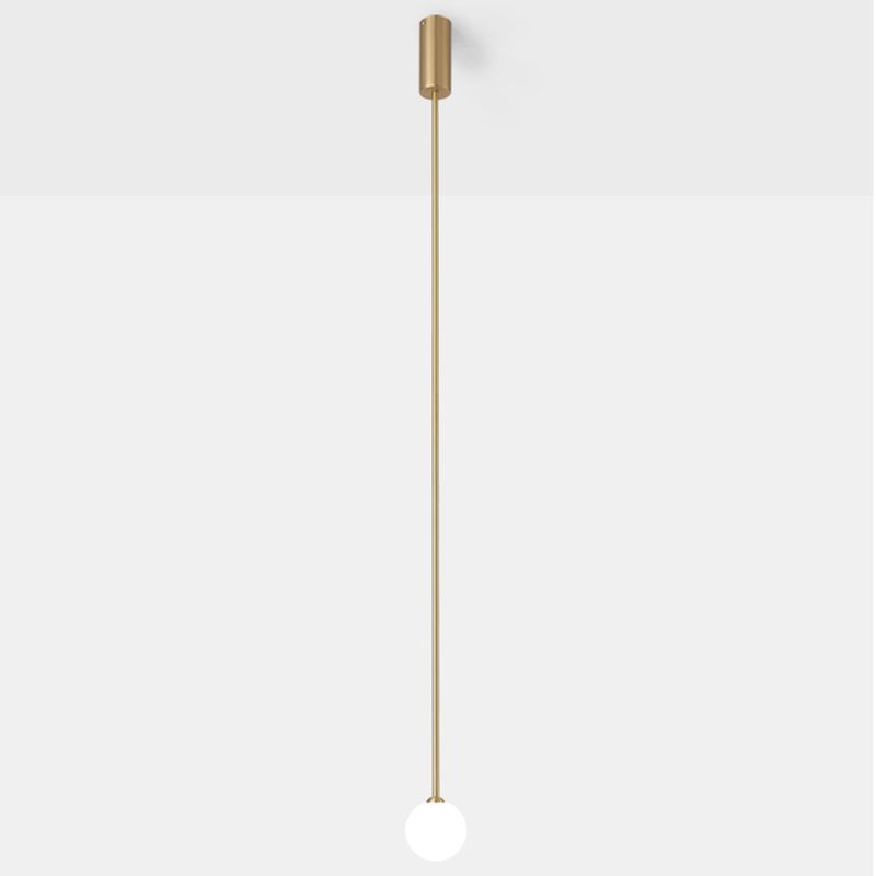 Modern Simple Ceiling Lamp Ball Shape Pendant Light with Glass Shade for Living Room