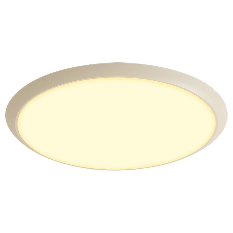 Single White Modernism Flush Mount Lighting Round Ceiling Light for Foyer