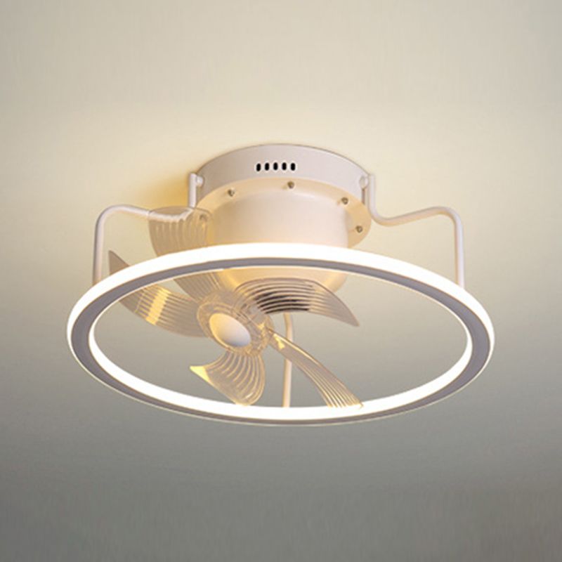 Éclairage de ventilateur de plafond de style moderne Métal 1 plafond léger lampe à fans pour chambre à coucher