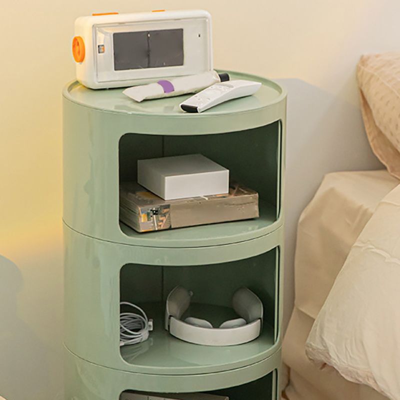 Modern Bedside Cabinet Plastic Right Side Night Table for Bedroom