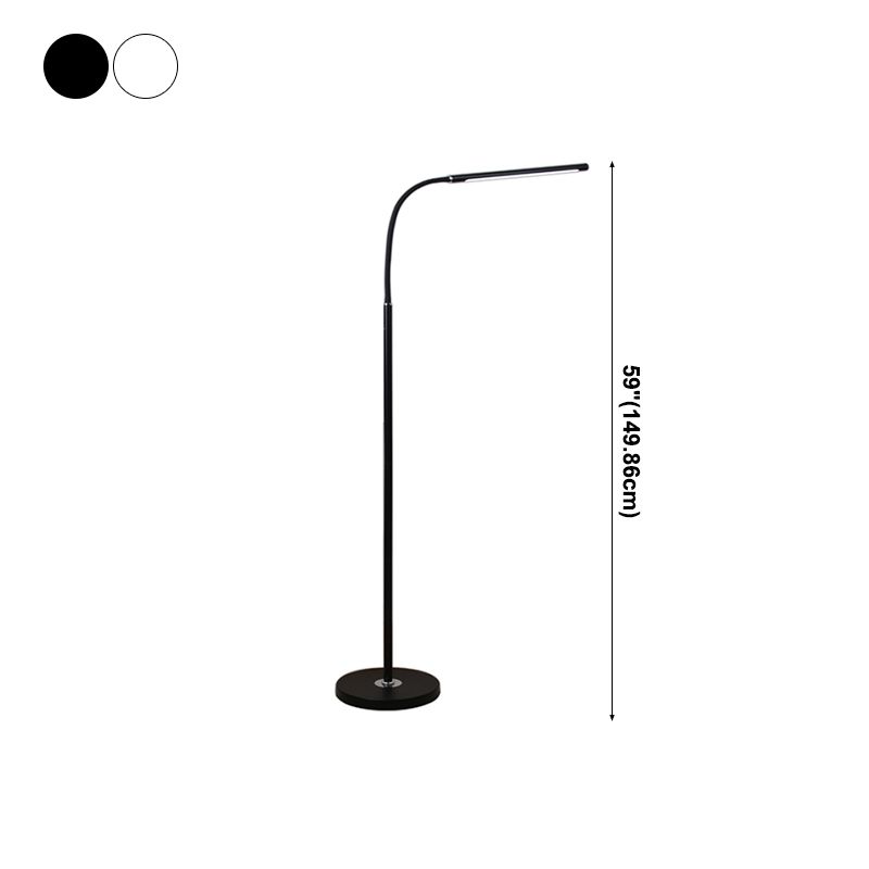 Modern Strip Floor Lamp Metal Single Light LED Floor Light for Living Room