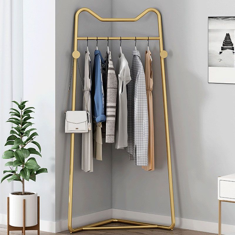 Contemporary Metal Coat Hanger Free Standing Coat Rack with Coat Hooks