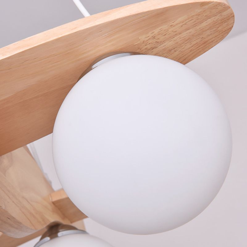 Airplane Wooden Chandelier Pendant Light Nordic Beige Pendant Chandelier for Kids Bedroom